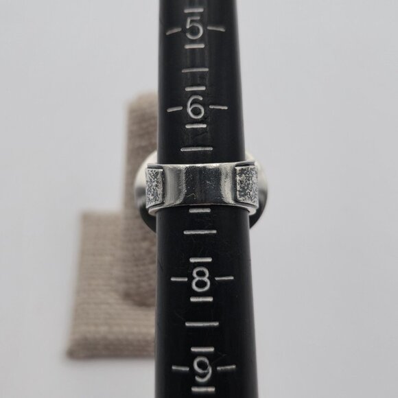 Size 7 Sterling Silver Silpada Large Face Heavy Band Ring A4225 - Picture 9 of 11